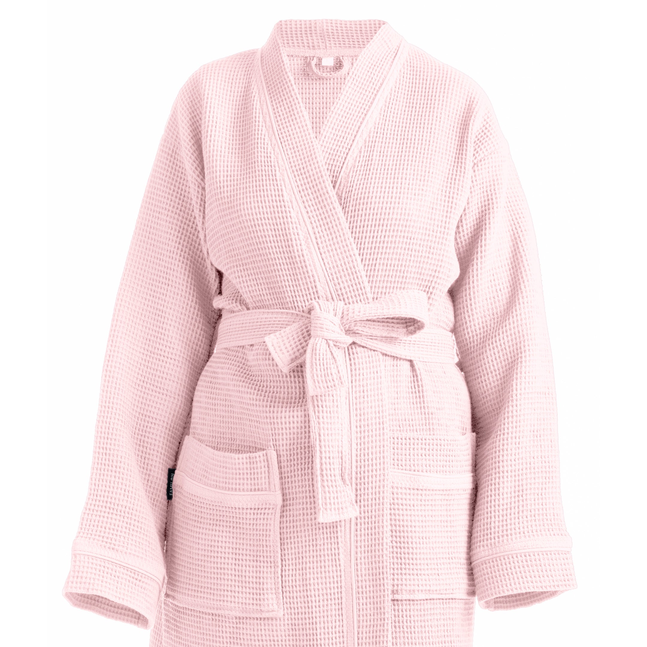 ladies pink waffle dressing gown bathrobe L-XL Edit:Reception