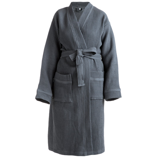 Vohveli-kylpytakki L–XL | tummanharmaa