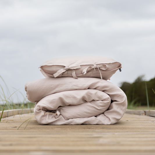 Pellava-pussilakanasetti | greige