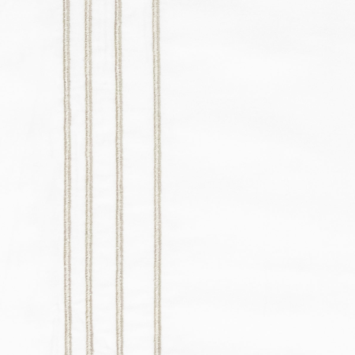 Familon Lines embroidered sateen duvet cover set | white