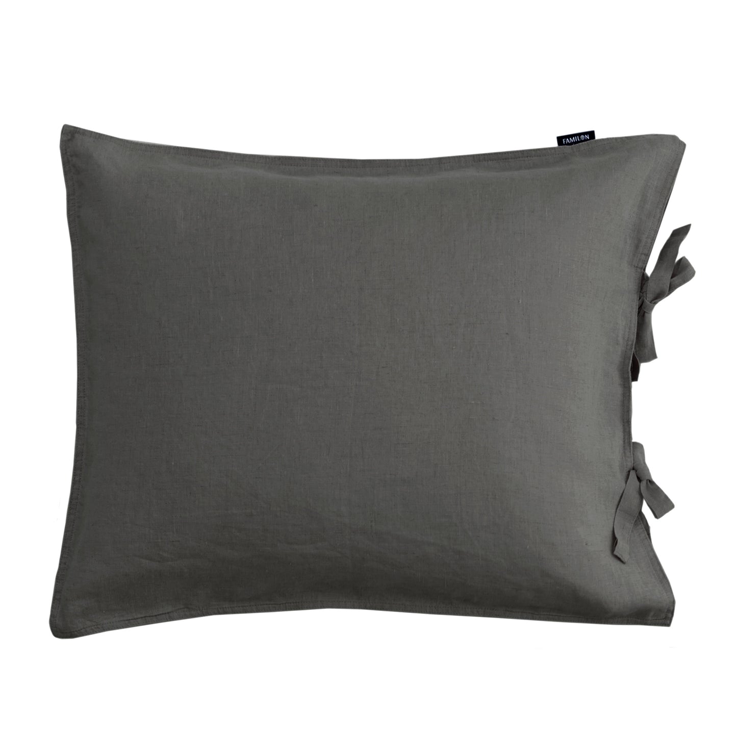 Linen pillowcase | dark grey