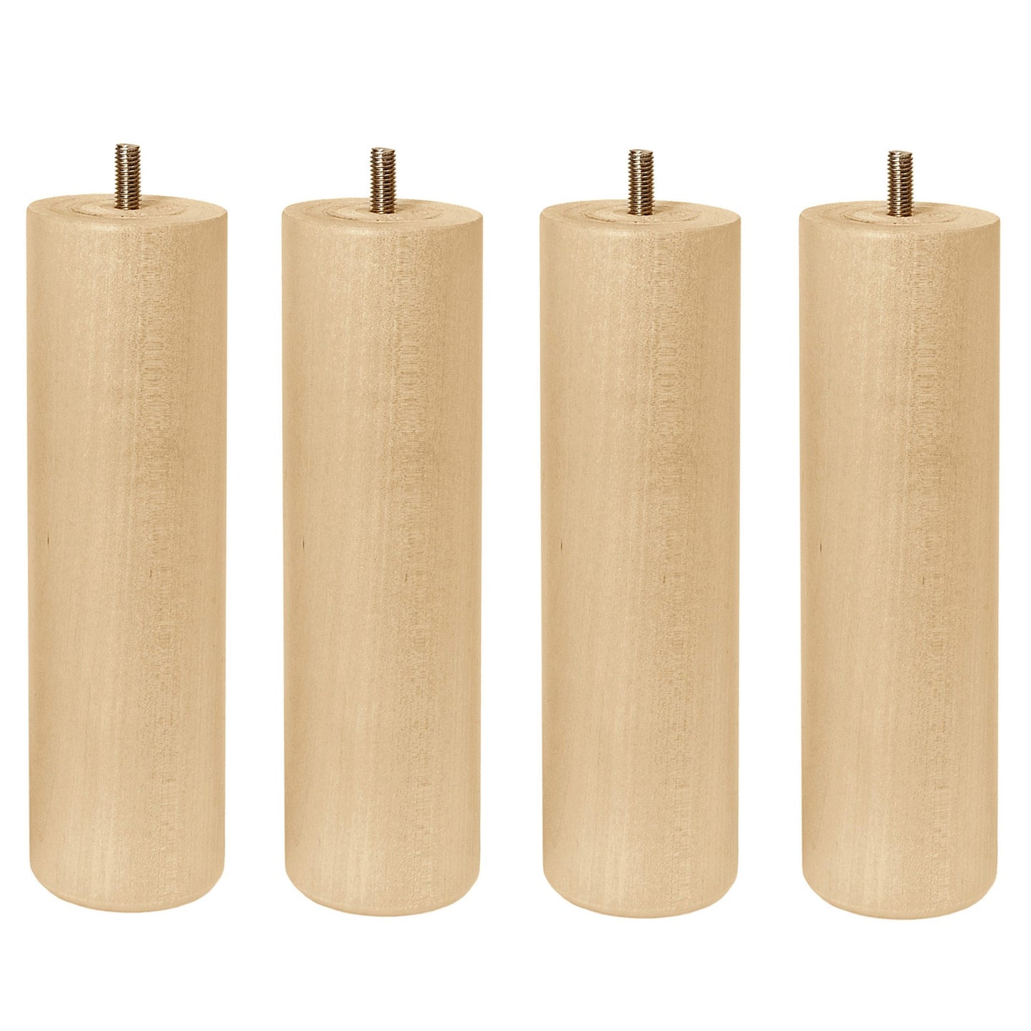 Original Round bed leg set 20 cm | birch