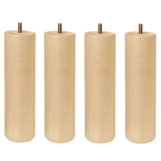 Original Round bed leg set 20 cm | birch