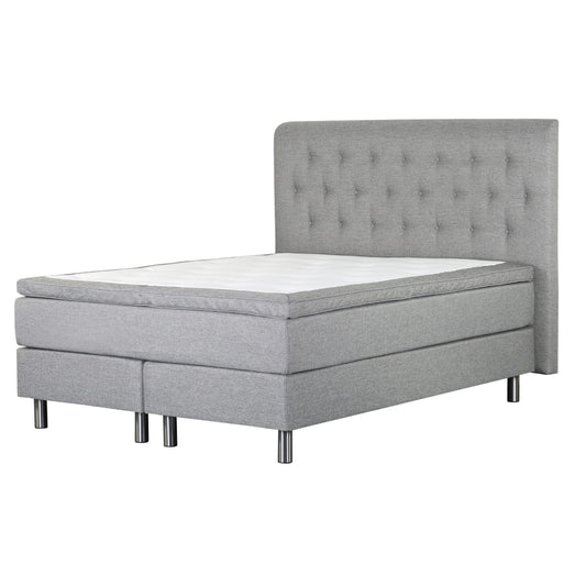 Roosa continental bed bundle 160x200 cm | light grey | batch