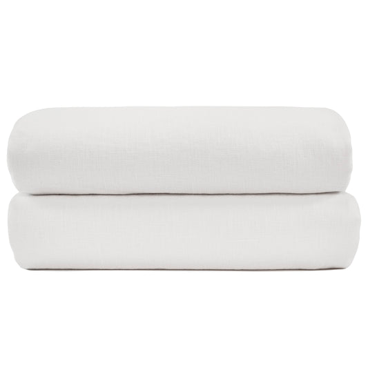 Linen flat sheet 240x270 cm | white
