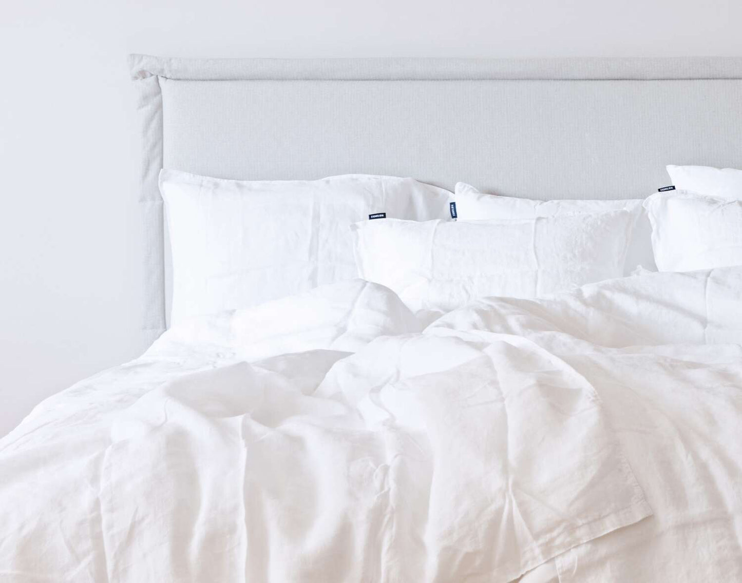 Pellava-tuplapussilakanasetti | valkoinen