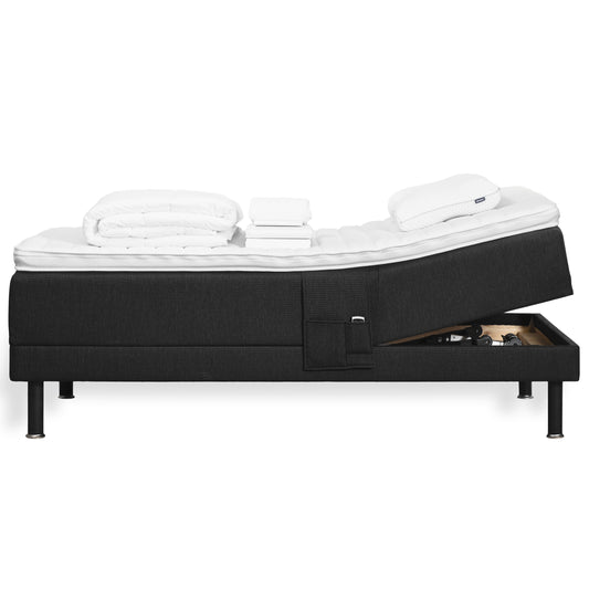 Täydellinen Zone Lux -moottorisänkypaketti 90x200 cm | kiinteä