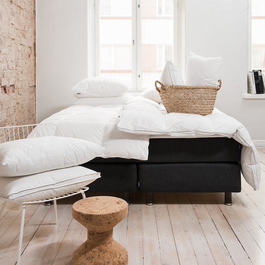 Hotel continental bed 160x200 cm | dark grey