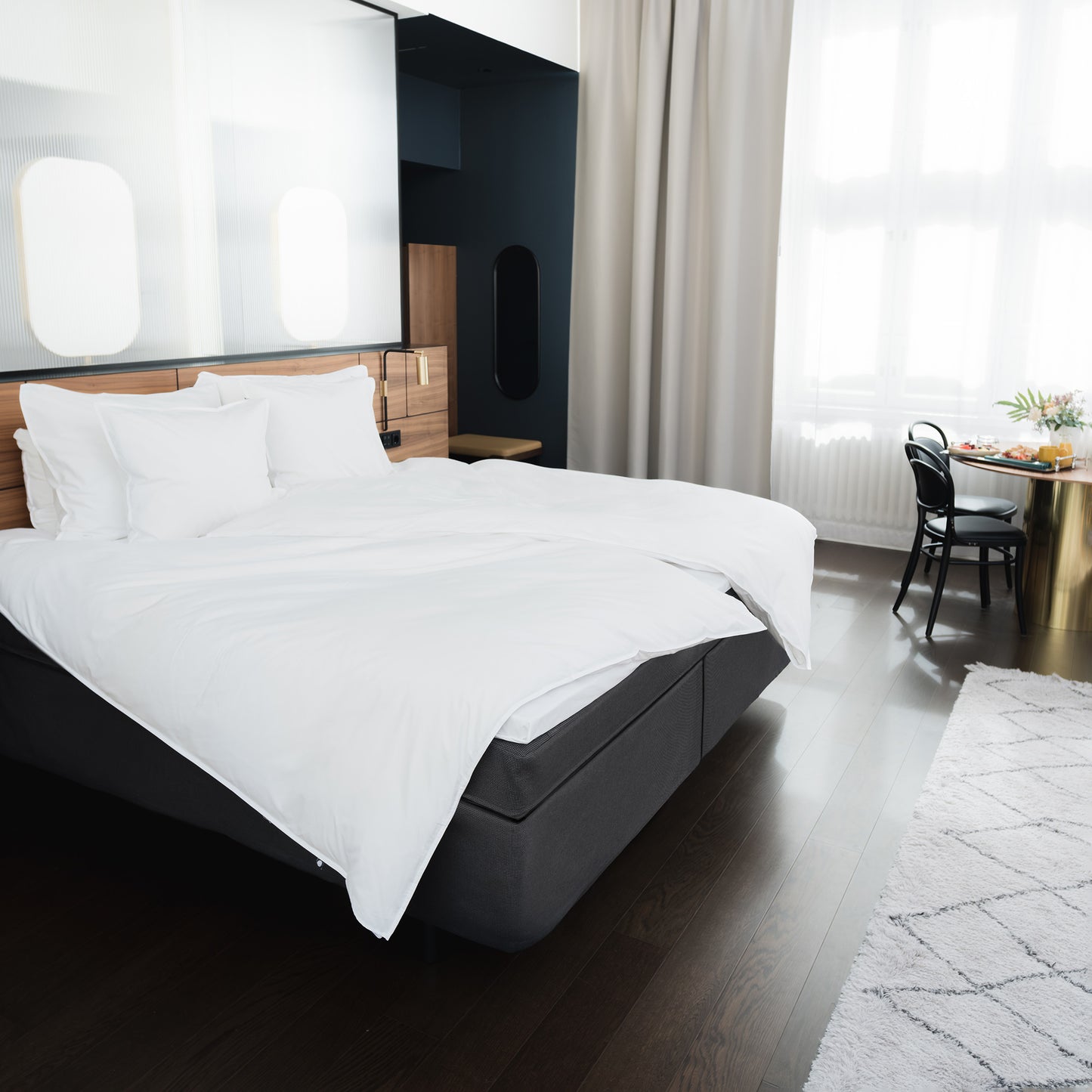 Continental-hotellijenkkisänky 160x210 cm | tummanharmaa