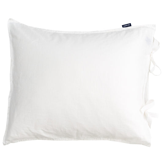 Linen large pillowcase | white