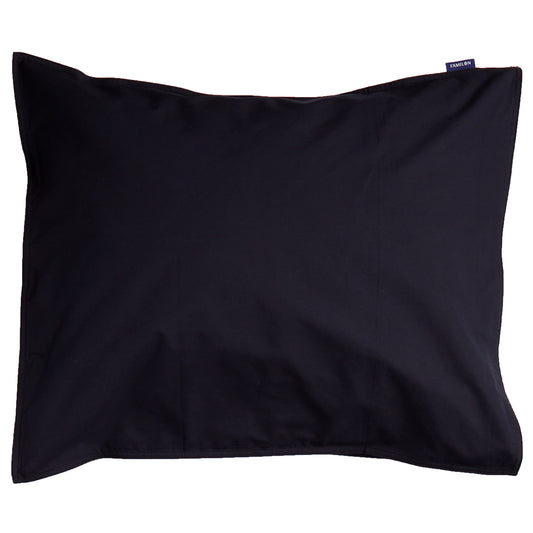 Percale large pillowcase | soot black