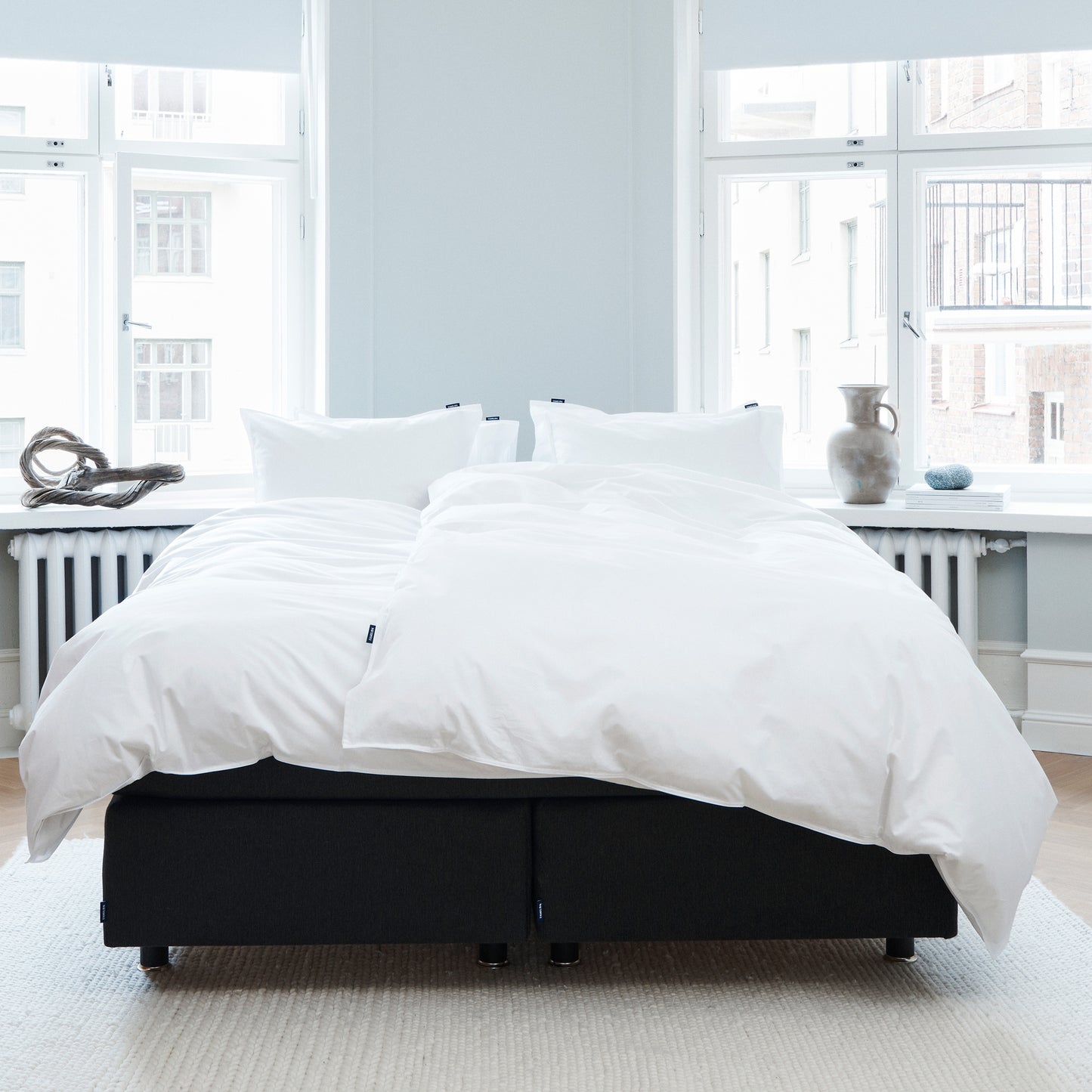 Hotel continental bed 160x200 cm | dark grey