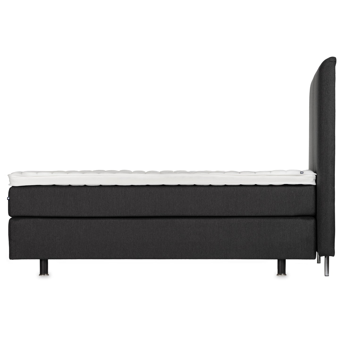 Hotel continental bed 160x200 cm | dark grey