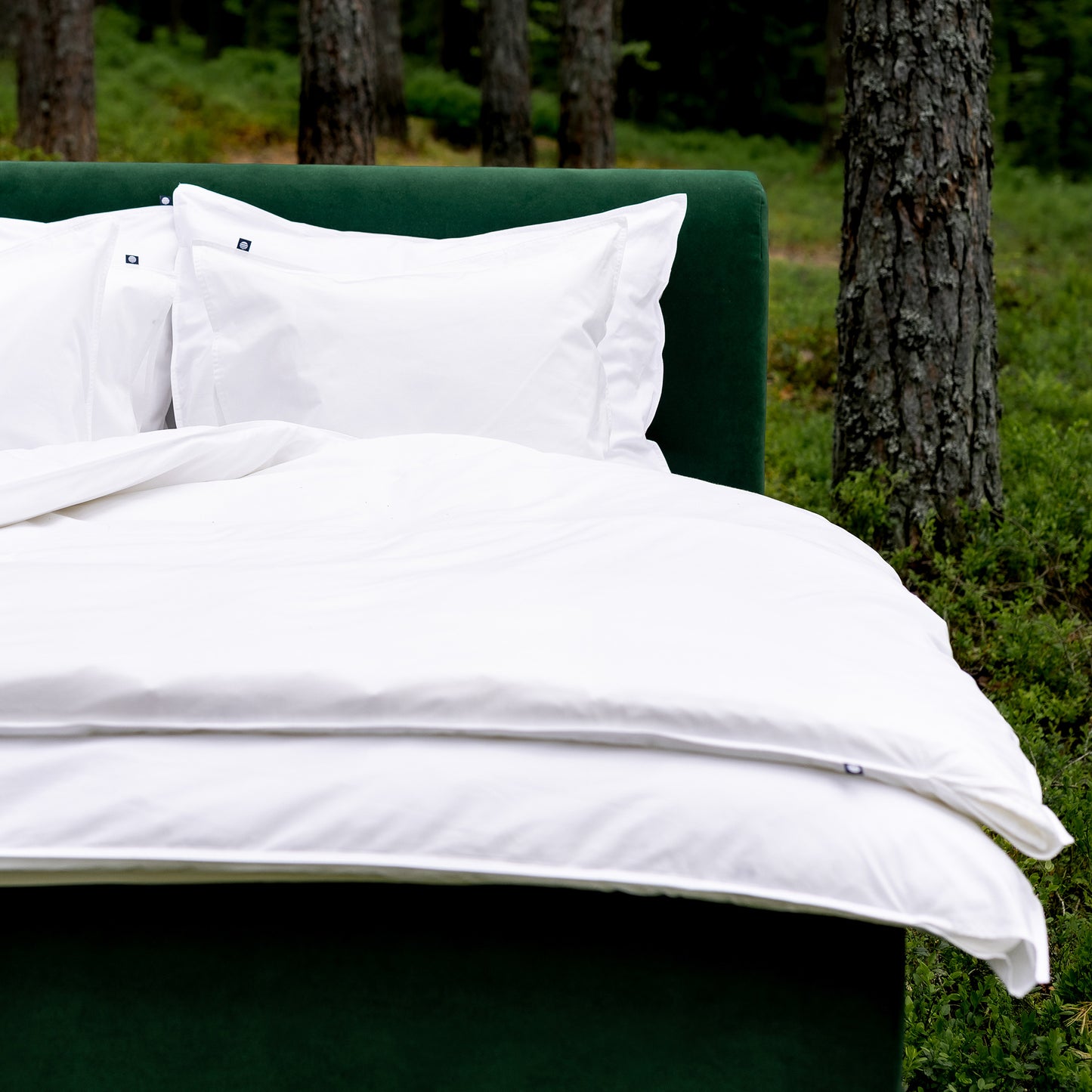 Velvet Lux headboard | dark green