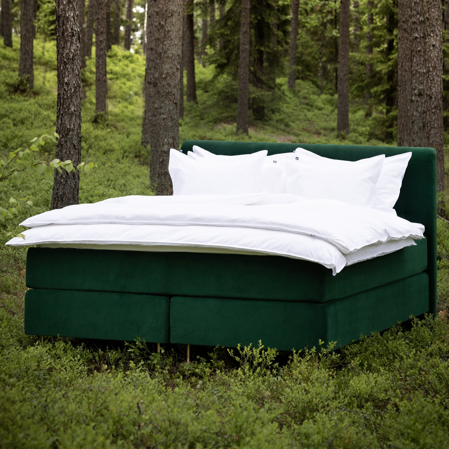 Velvet Lux headboard | dark green