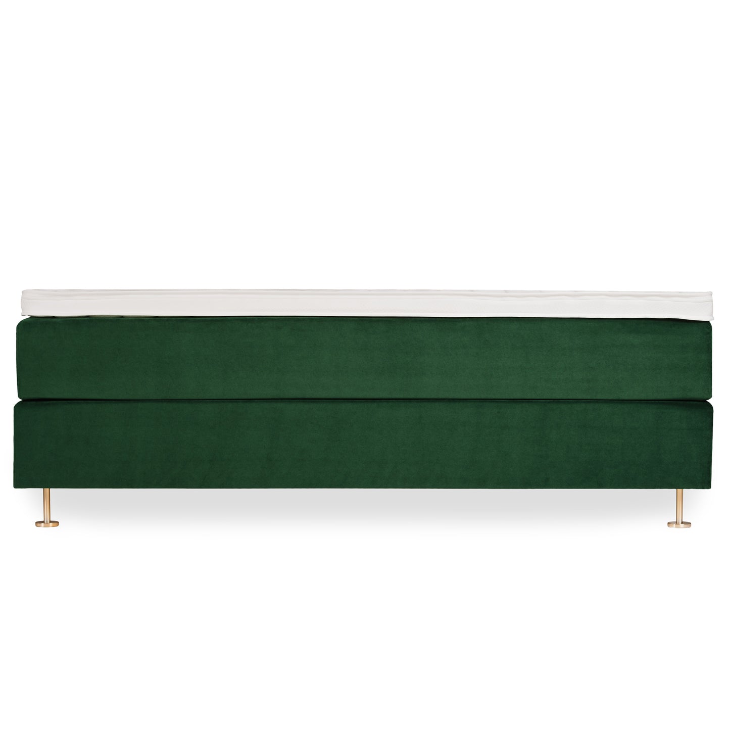 Velvet Lux continental bed bundle 180x200 cm | dark green