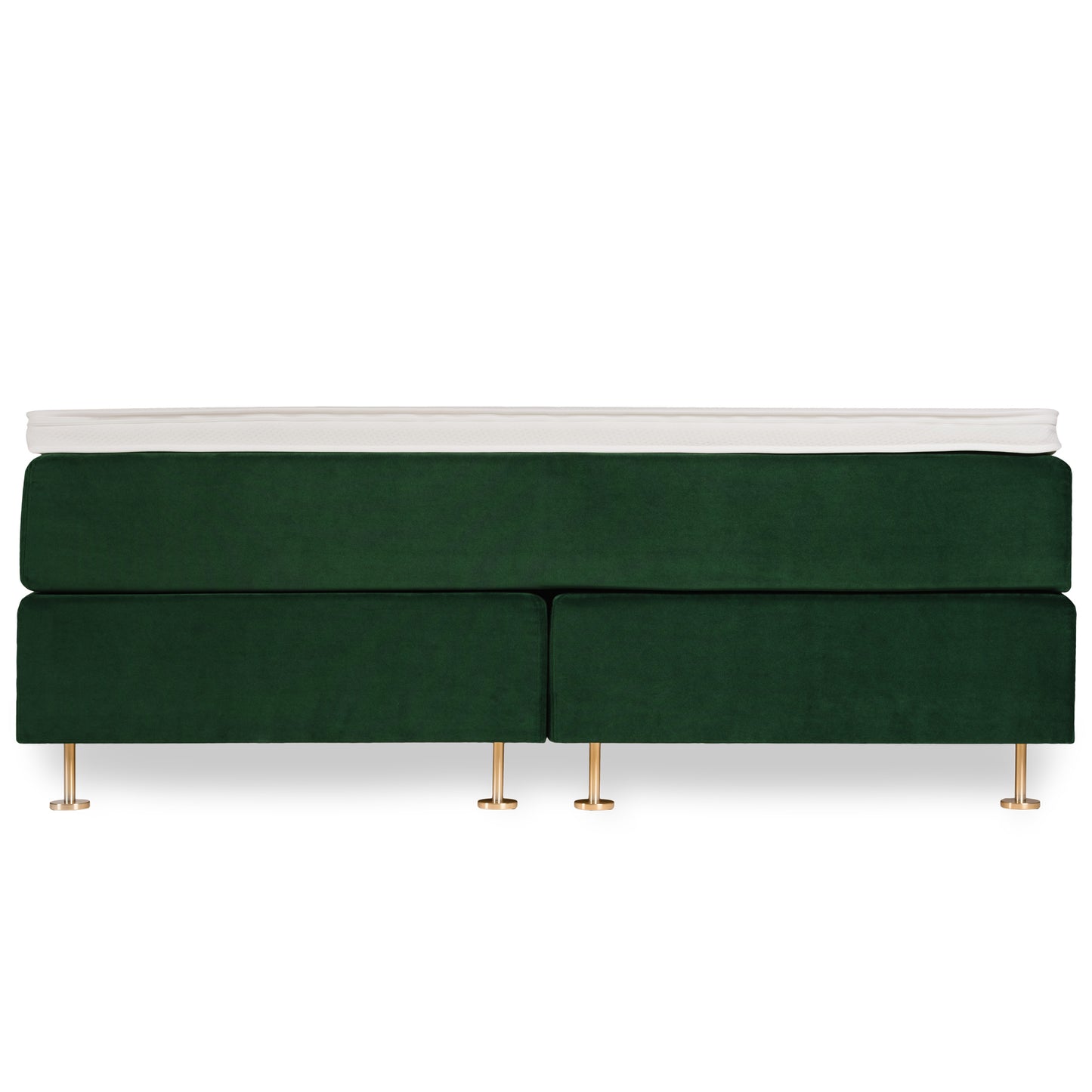 Velvet Lux continental bed bundle 180x200 cm | dark green