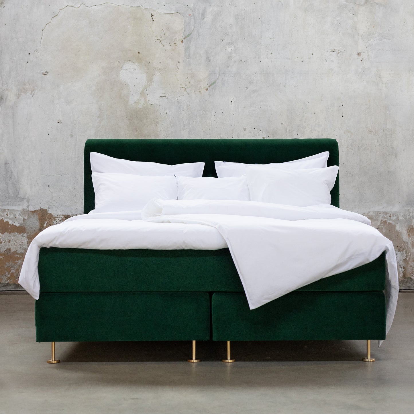 Velvet Lux headboard | dark green
