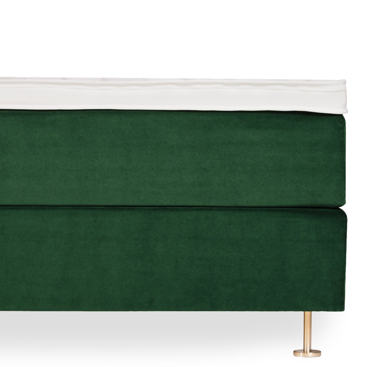 Velvet Lux continental bed bundle 180x200 cm | dark green
