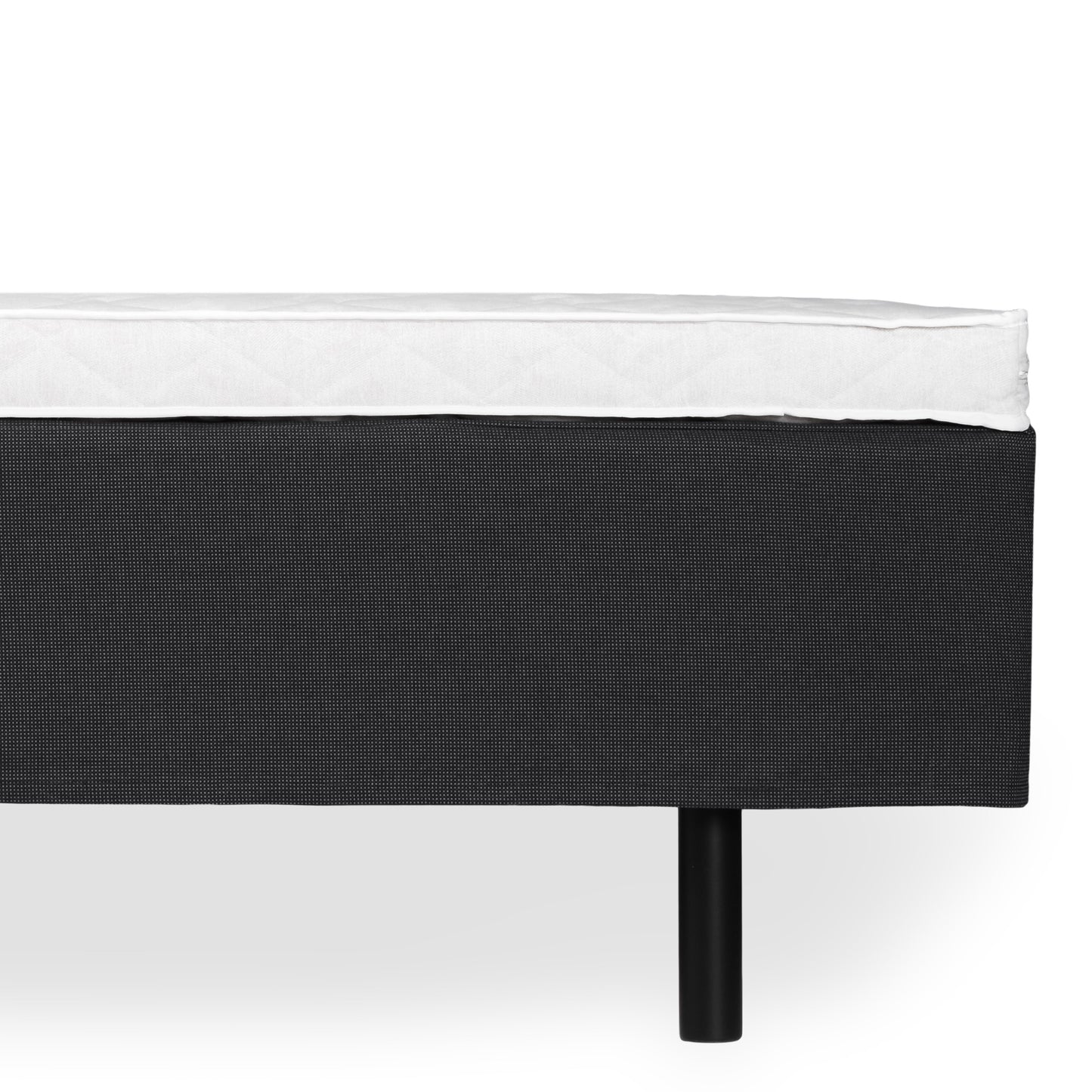 Double hotel bed bundle 180x210 cm | dark grey