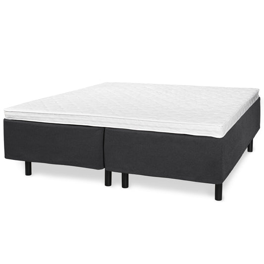 Double hotel bed bundle 180x210 cm | dark grey