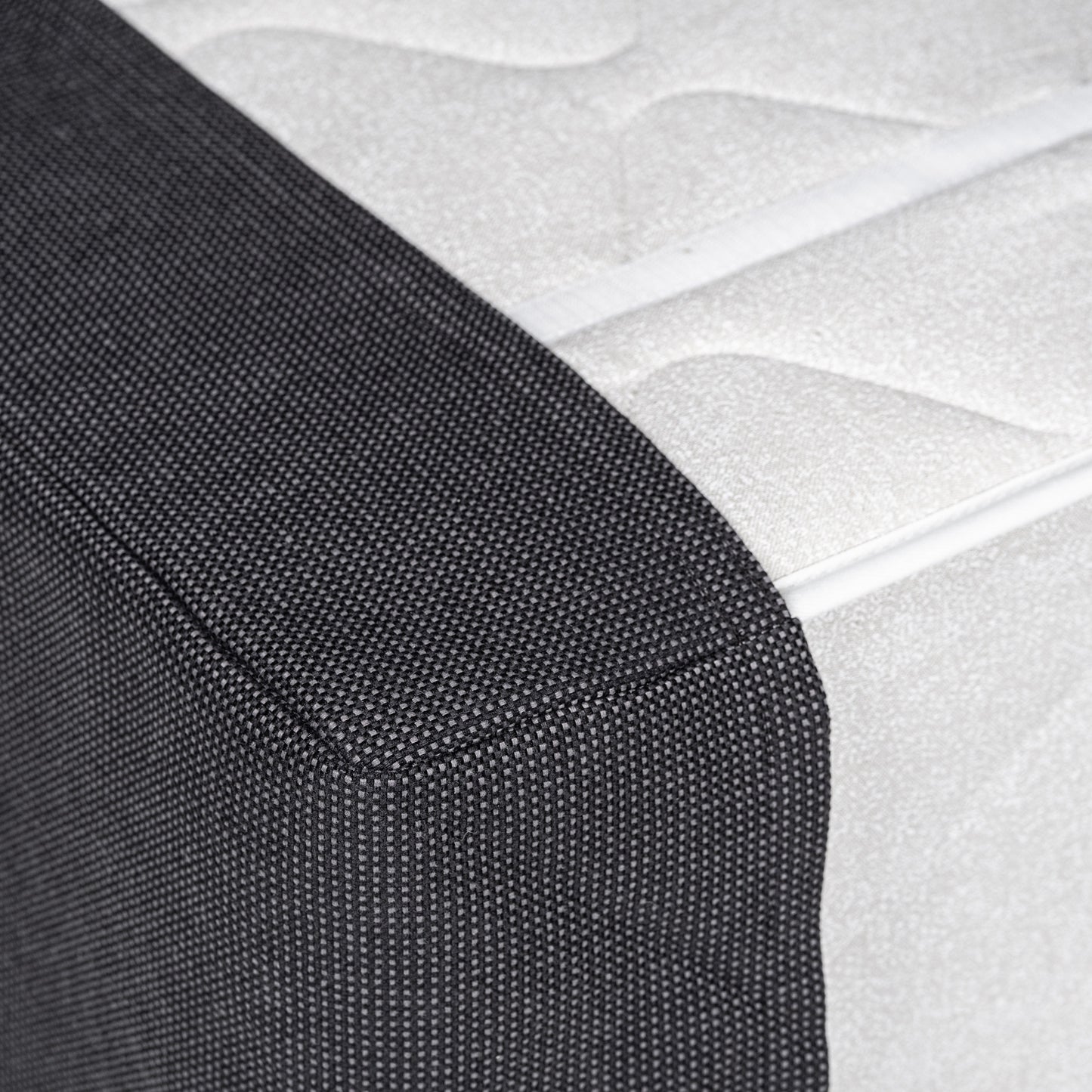Single hotel bed bundle 100x210 cm | dark grey
