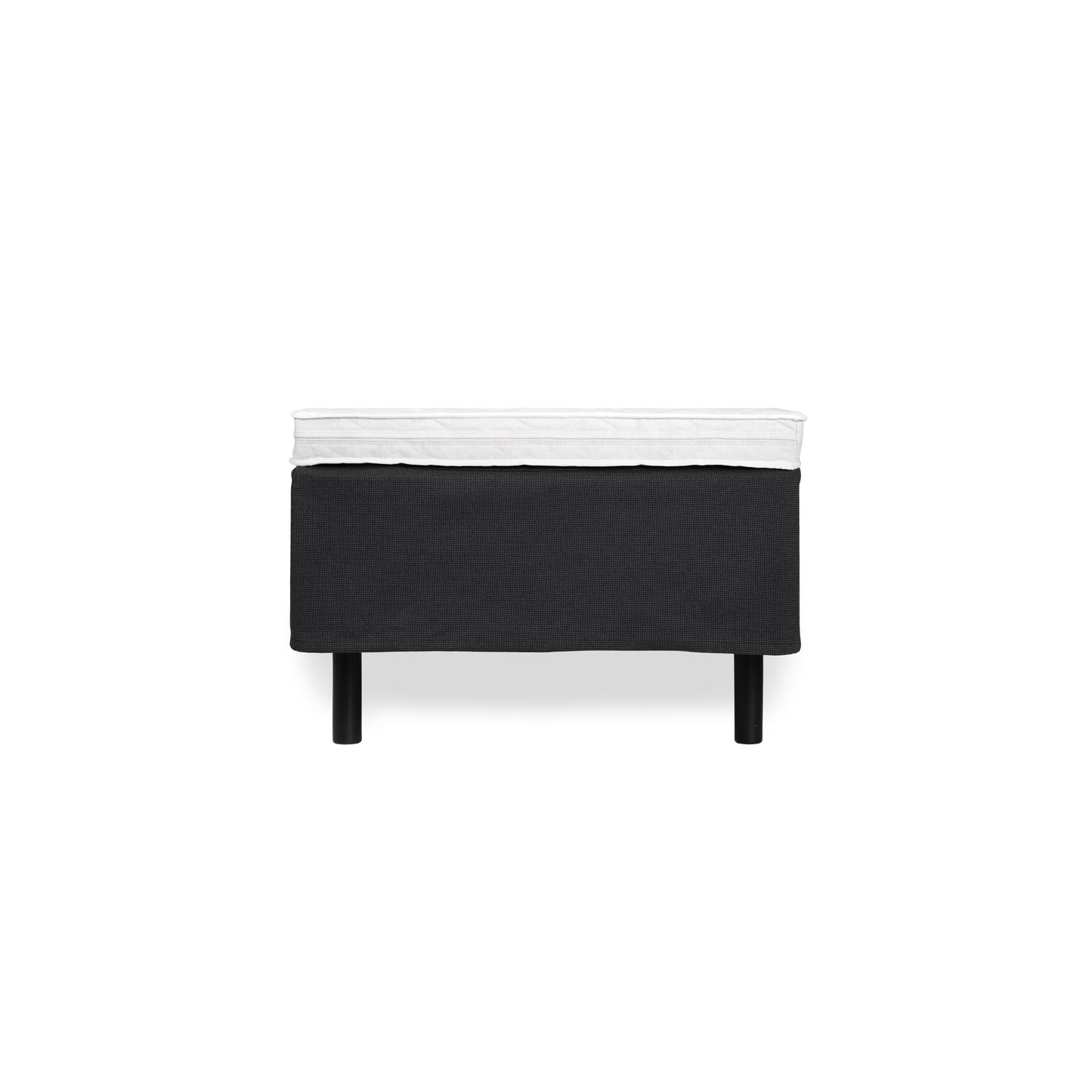Single hotel bed bundle 100x210 cm | dark grey