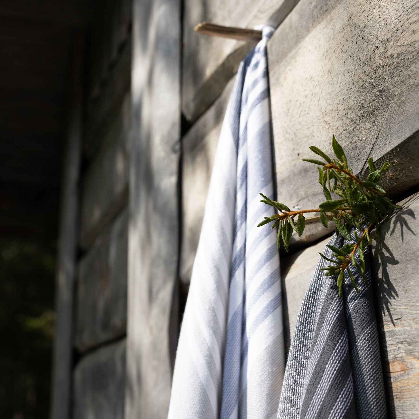 Stripe Hammam bath towel | grey