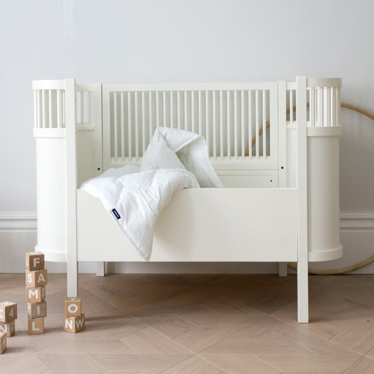Percale Organic baby flat sheet 90x150 cm | white
