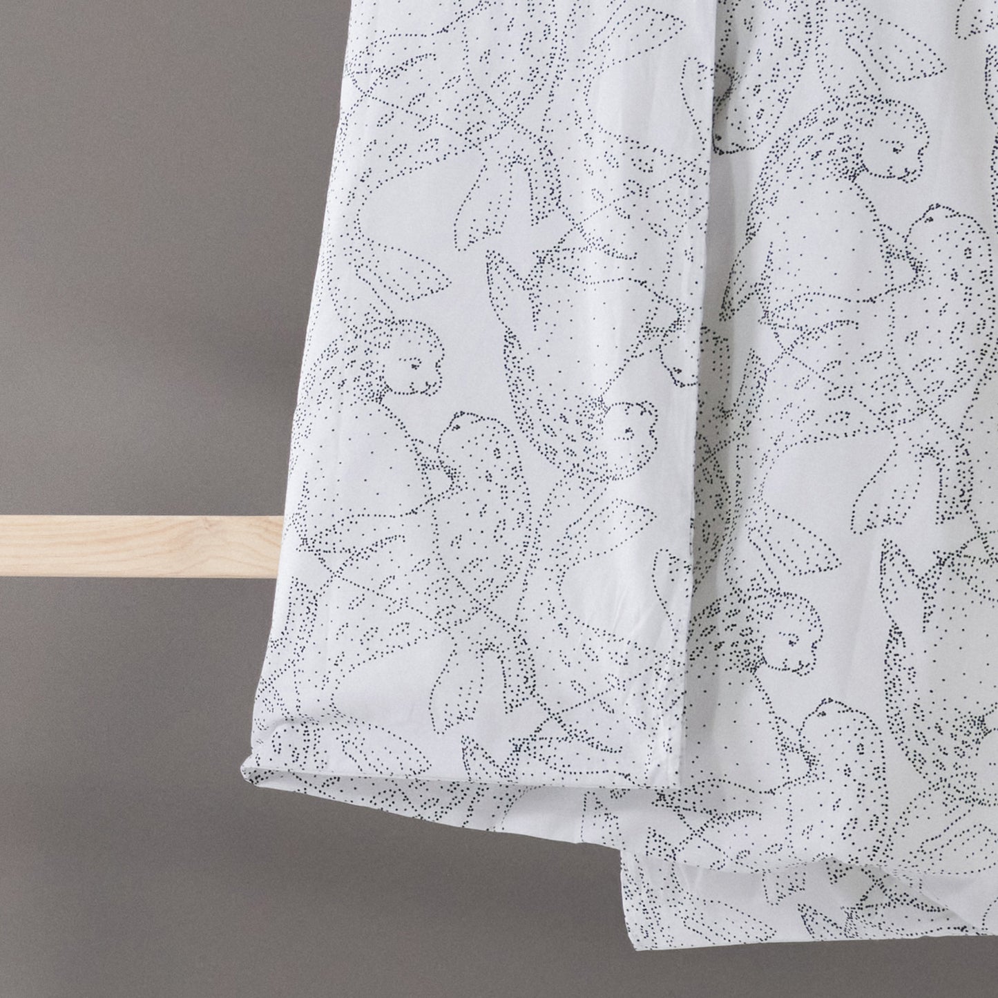 Norppa Organic kids duvet cover set | white/black