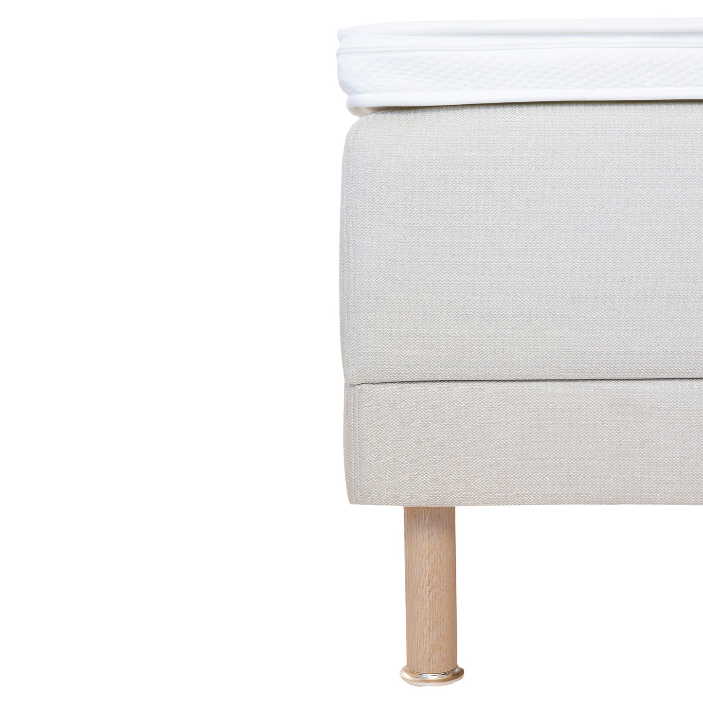Zone Lux adjustable bed 90x200 cm medium spring + firm foam | putty