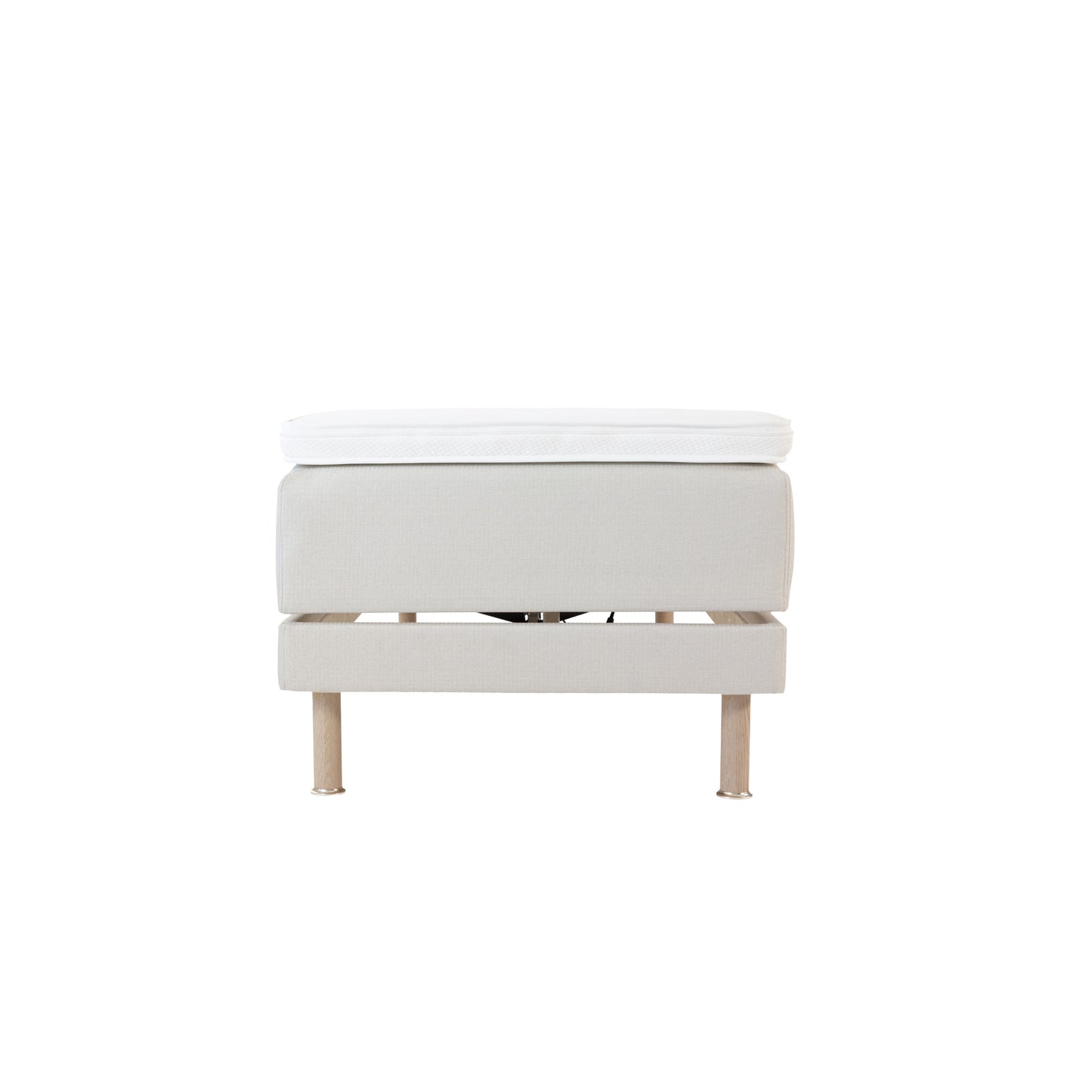 Zone Lux adjustable bed 90x200 cm medium spring + firm foam | putty