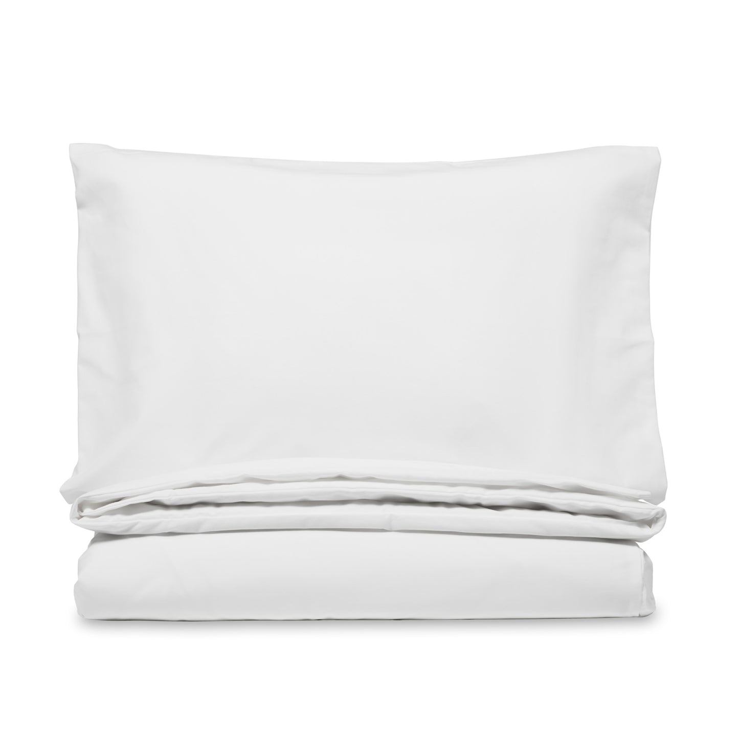 Percale kids duvet cover set | white