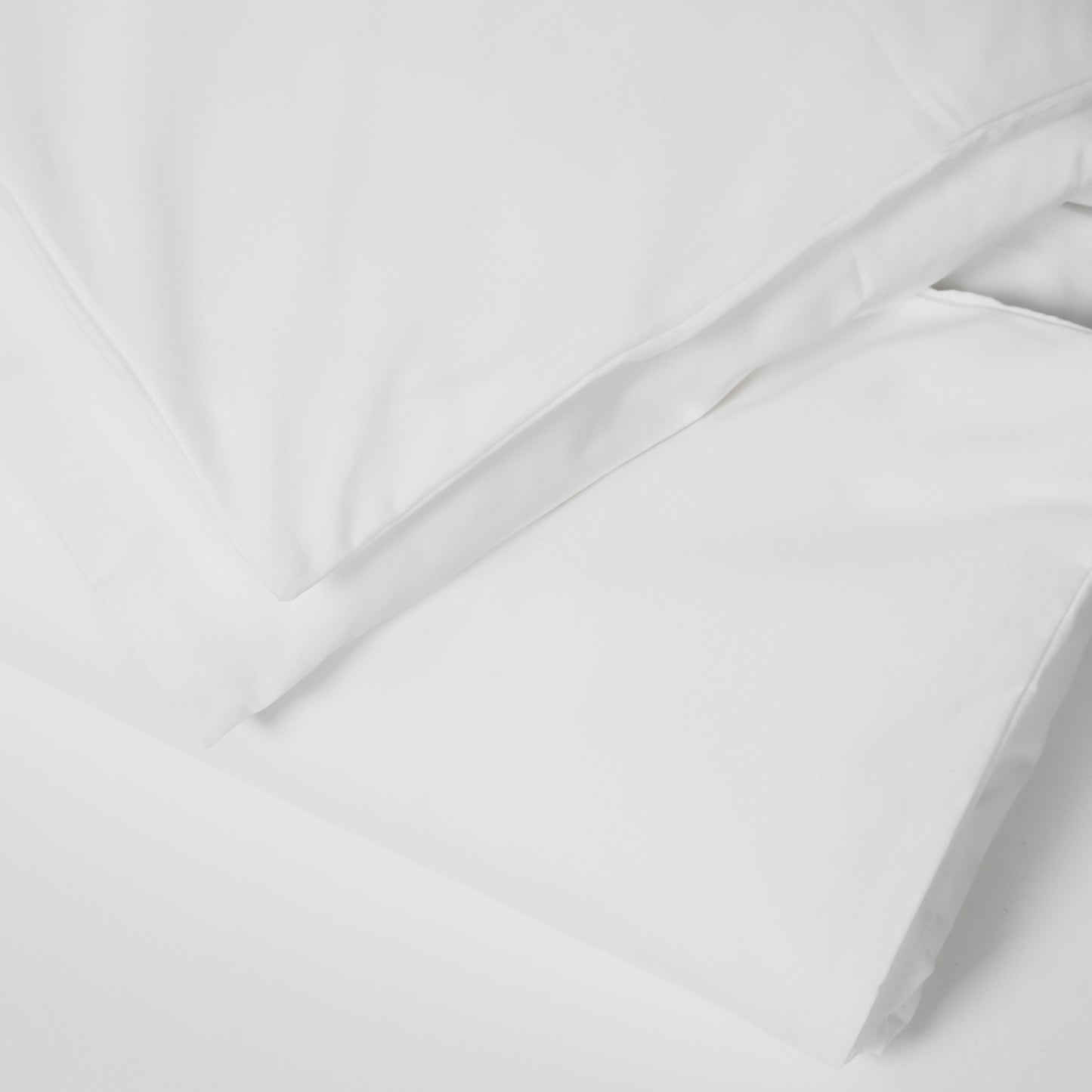 Percale kids duvet cover set | white