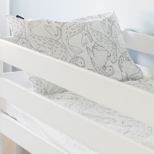 Norppa Organic kids duvet cover set | white/black