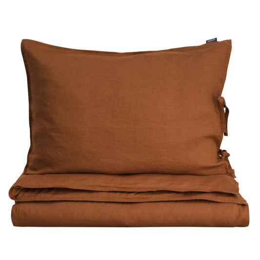 Linen duvet cover set | cinnamon