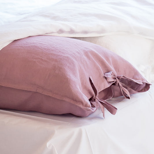 Linen duvet cover set | heather