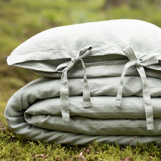 Linen duvet cover set | sage