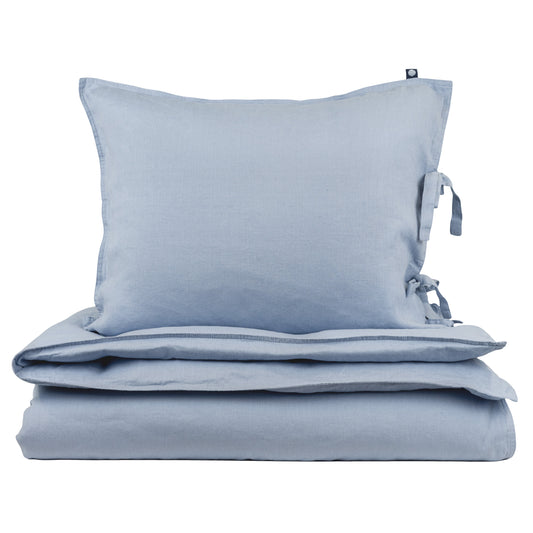 Linen duvet cover set | sky blue