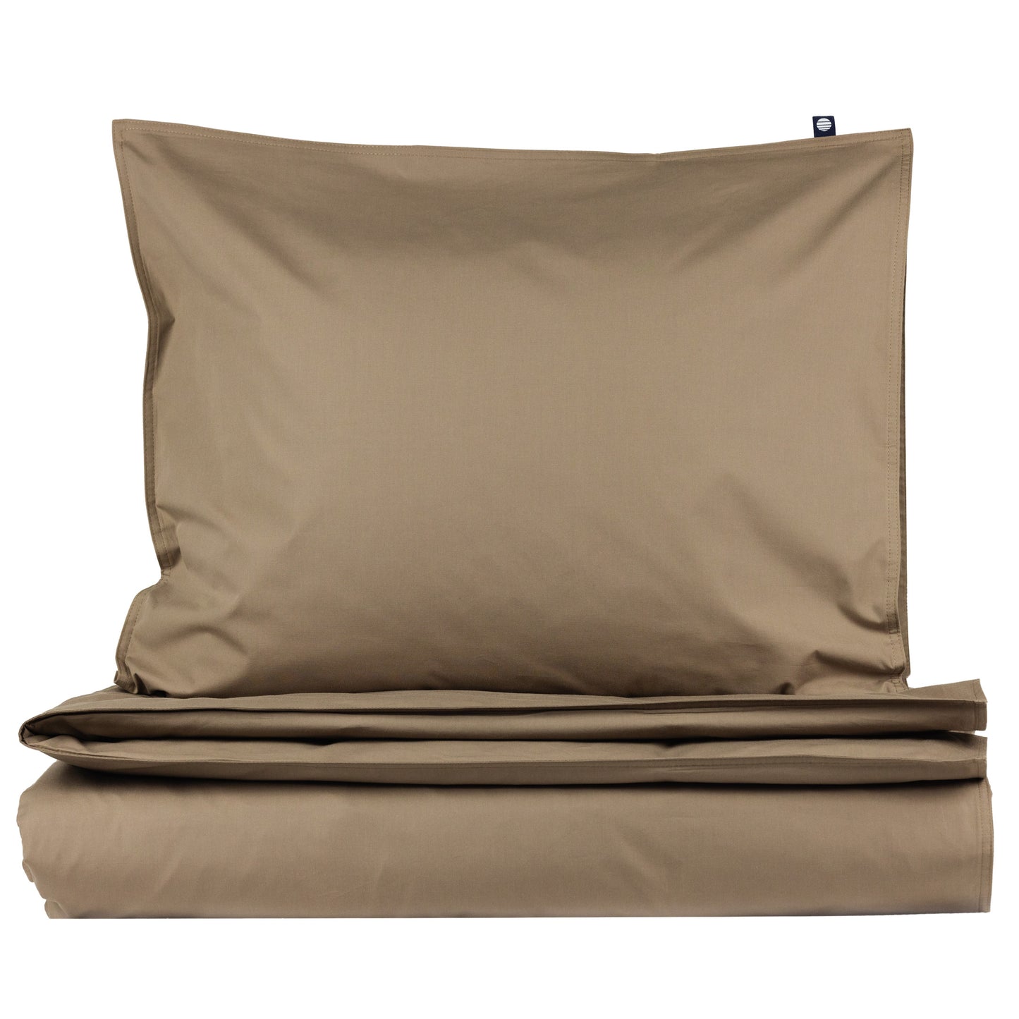 Percale duvet cover set | bark