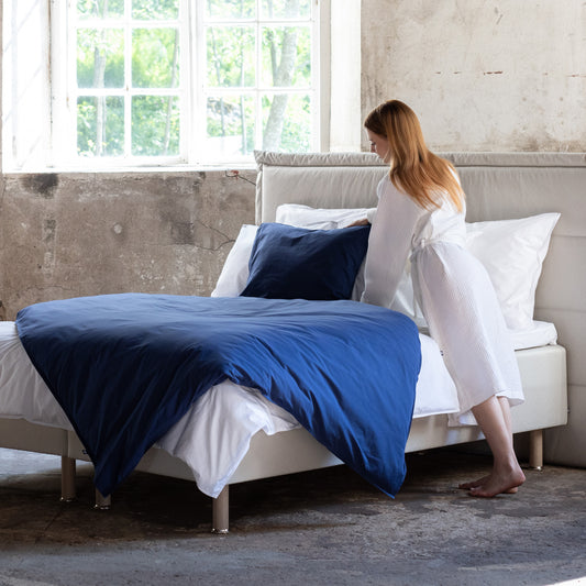 Percale duvet cover set | ocean