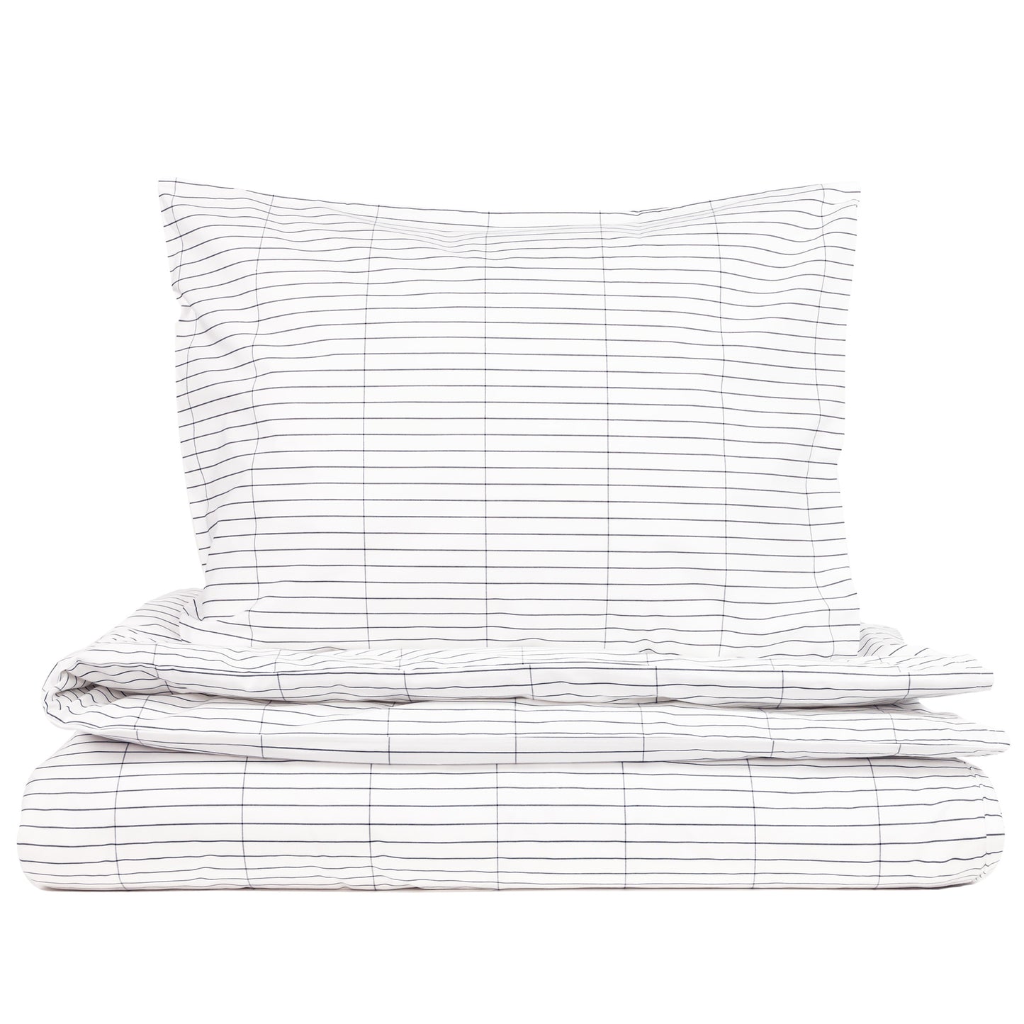 Viivasto Percale duvet cover set | white/black