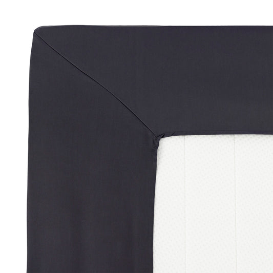 Tencel satin fitted sheet 80x200 cm | caviar