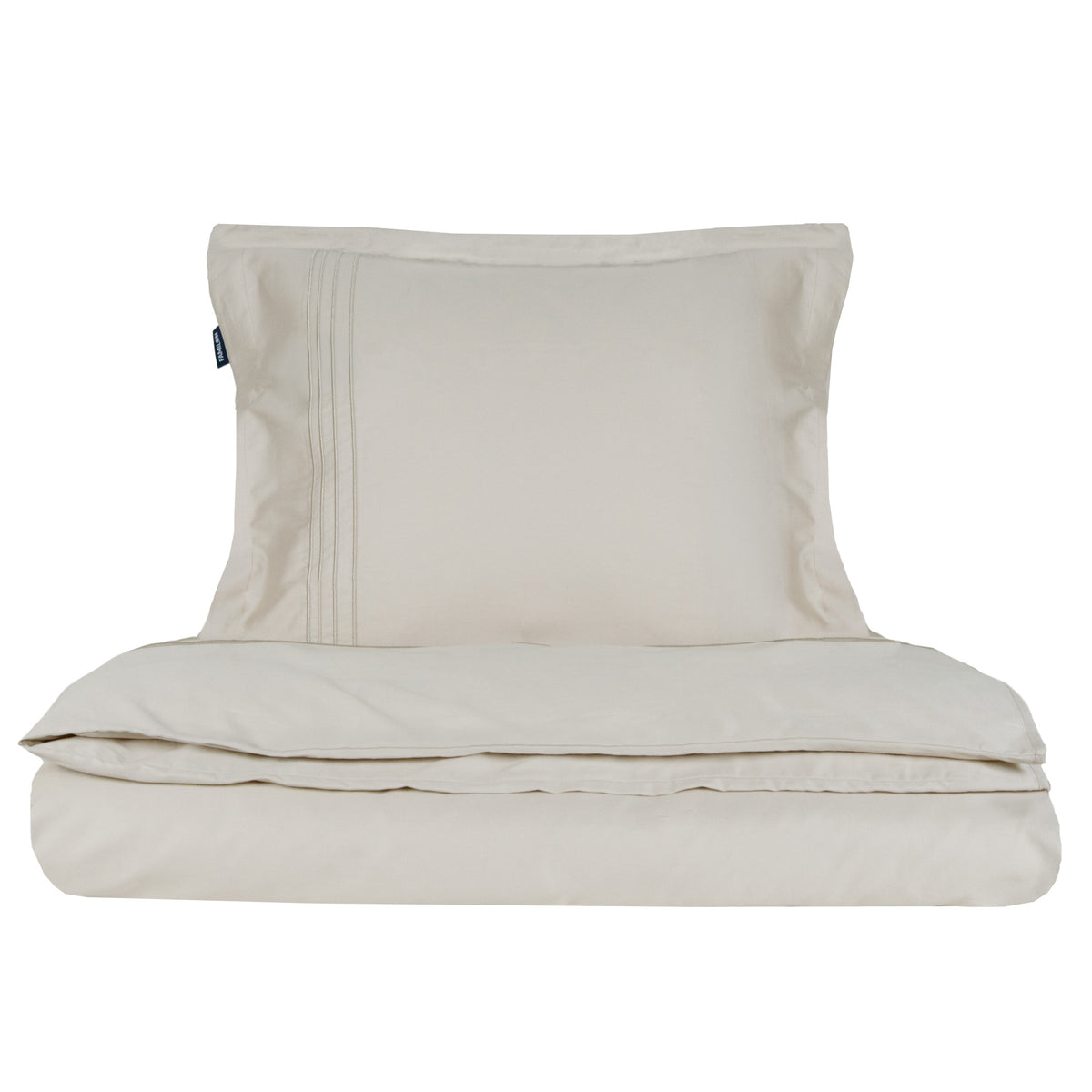 Familon Lines embroidered sateen duvet cover set