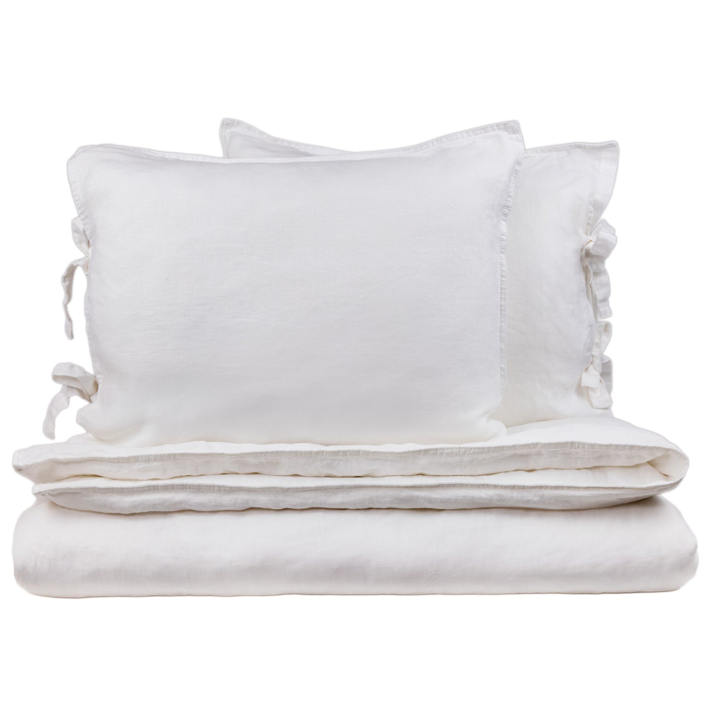 Pellava-tuplapussilakanasetti | valkoinen