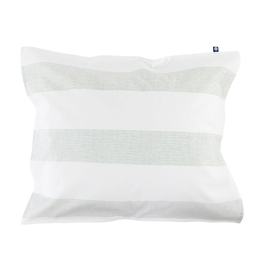 Stripe Percale pillowcase | sage