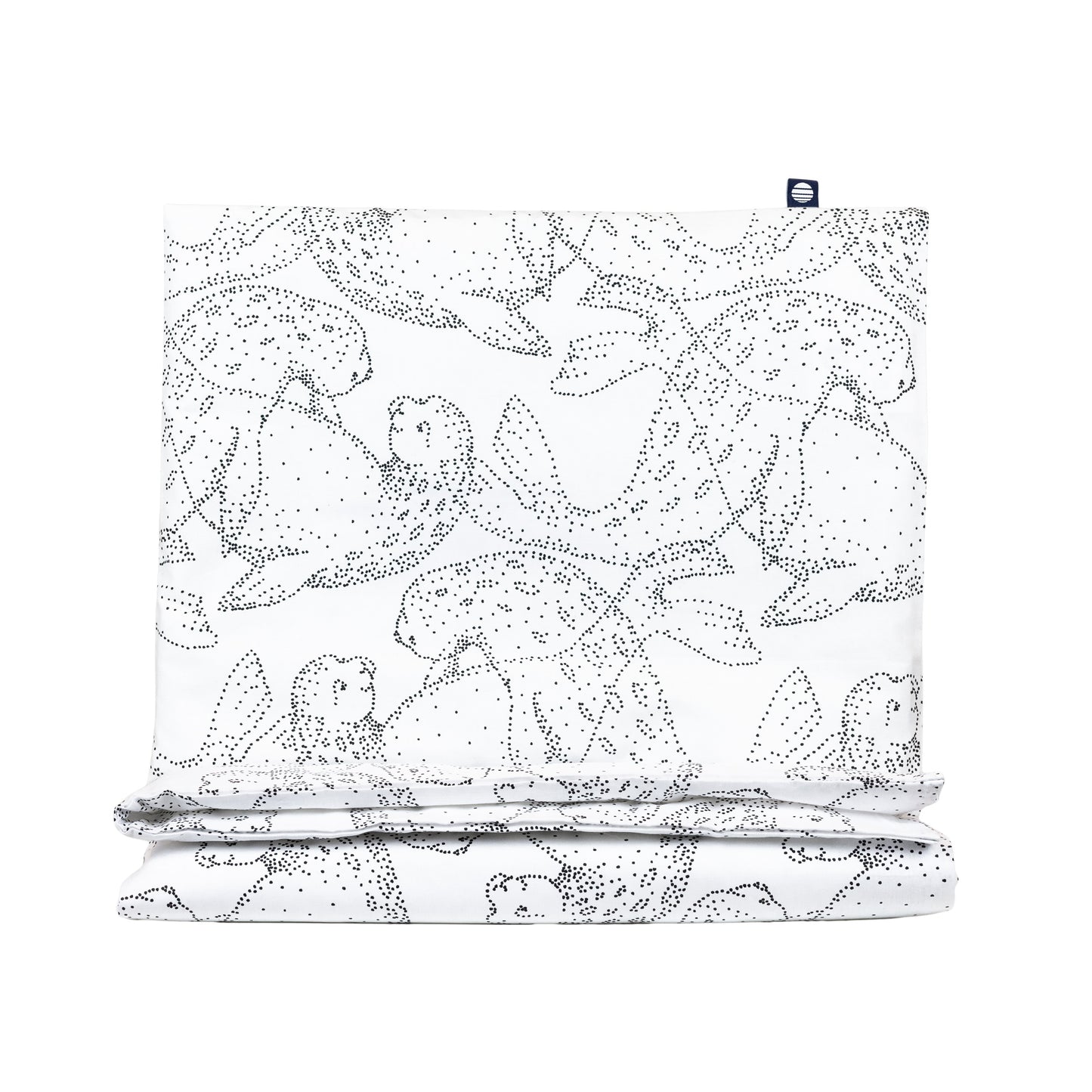 Norppa Organic baby duvet cover set | white/black